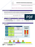 Comunicado 26 - 02 de Diciembre - Ficha de Familia