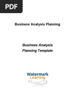 MAXWELL BA Planning Template