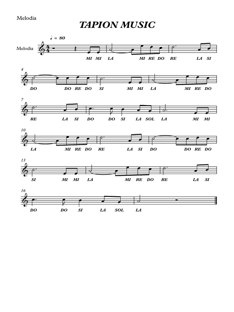 TAPION_PARTITURA | PDF