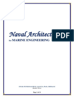 Module in Naval Architecture For Marine Engineering Chapter 1 1