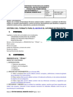 Criterios Del Informe de Proyecto PY1U1 AI-2