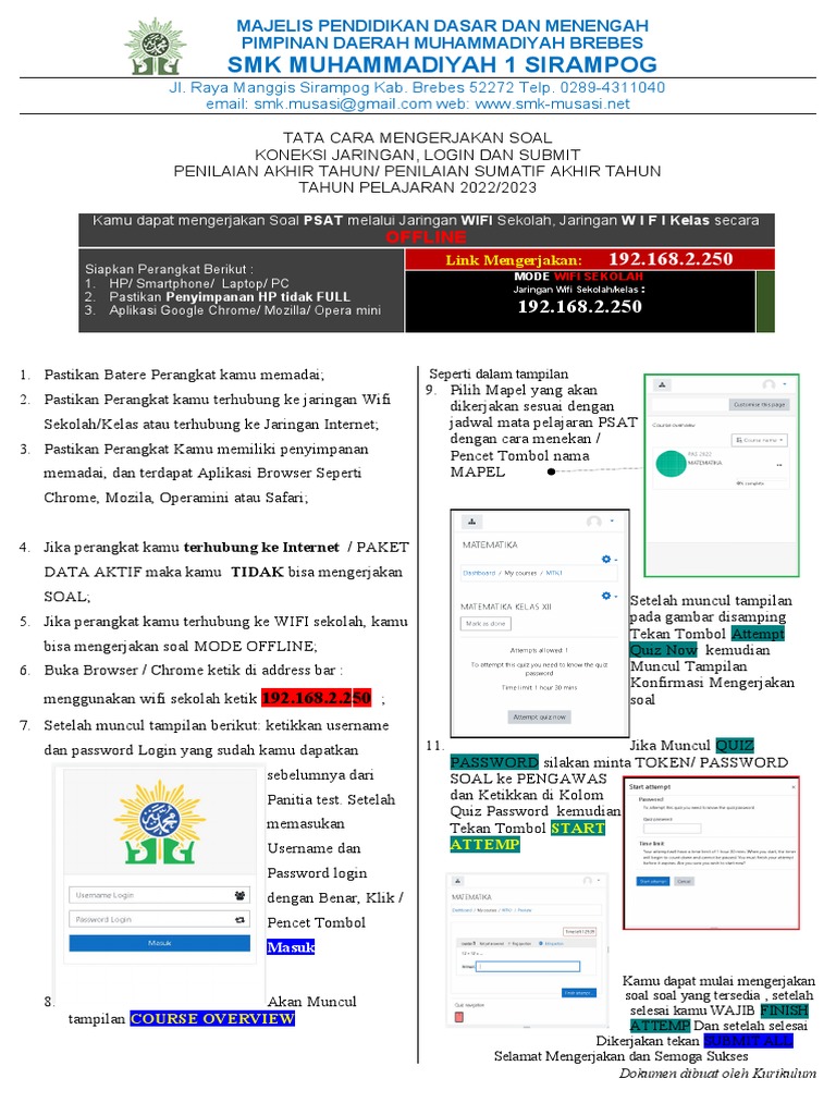 Tata Cara Mengerjakan Soal Pdf