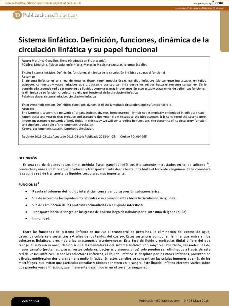 Sistema Linfatico Pdf
