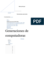 Generacion de Las Computadores