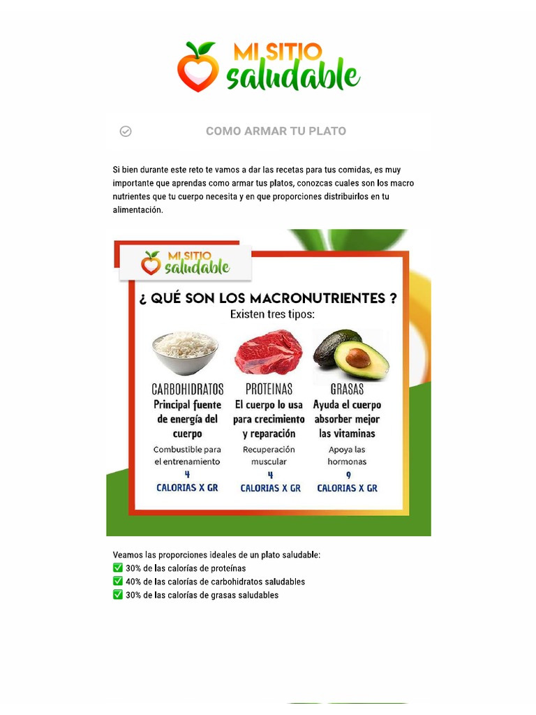 Como Armar Mi Plato | PDF