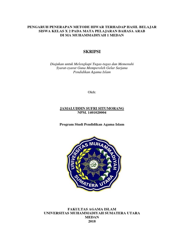 Pengaruh Metode Hiwar pada Hasil Belajar | PDF