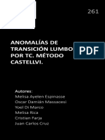 Anomalías de Transición Lumbosacra Por Tc. Método Castellvi