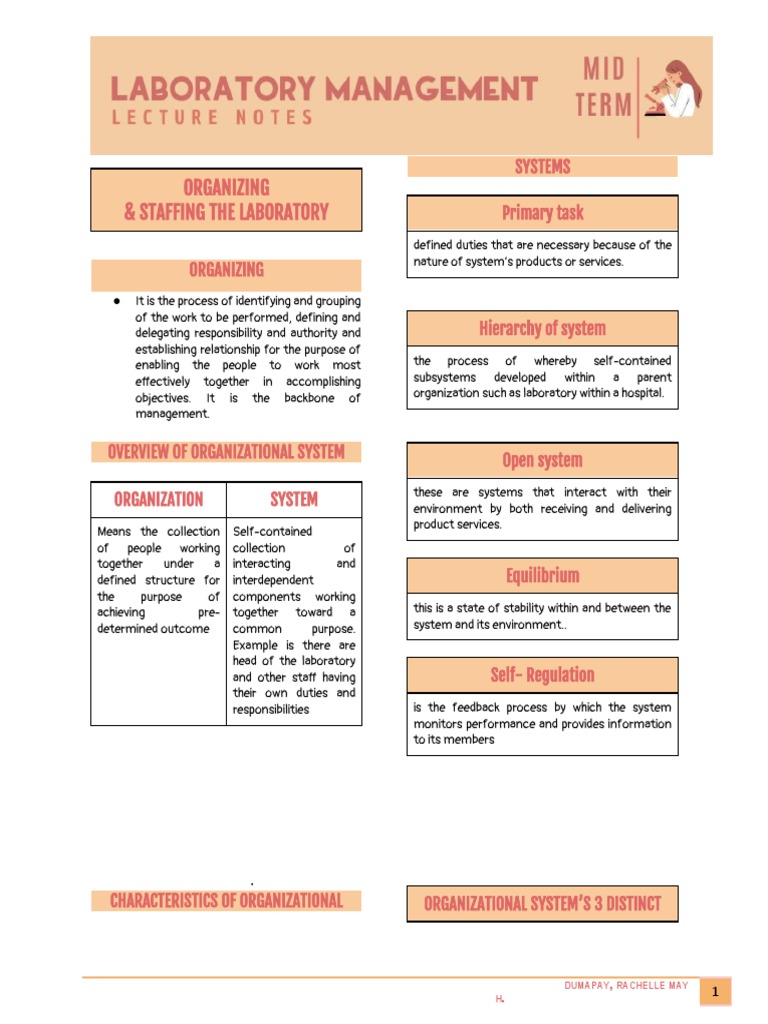 Laboratory Organization and Staffing Guide | PDF | System | Laboratories