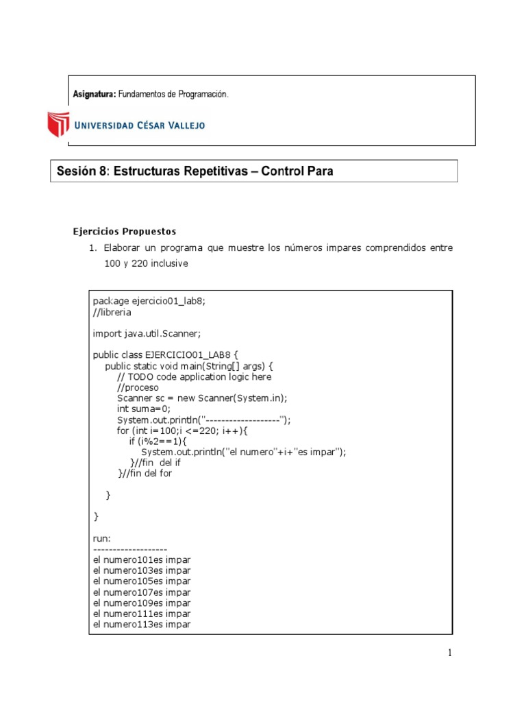 Guía Laboratorio 8 Luis Alberto Canchari Cieza Pdf Java