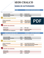 Programa de Actividades