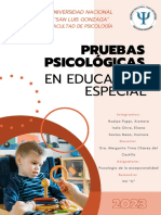 Pruebas Psicológicas para NNE - Sesión 4