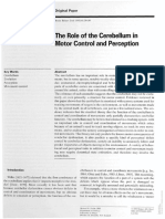 The Role of The Cerebellum in Motor Control and Perception