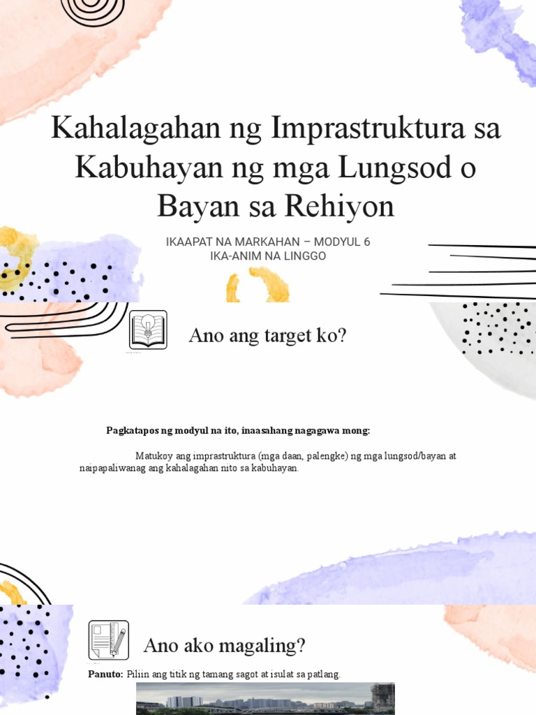 kahalagahan-ng-imprastruktura-sa-kabuhayan-ng-mga-lungsod-o-bayan-sa