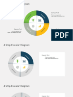 Jago Presentasi 4 Step Circular Diagram 16x9