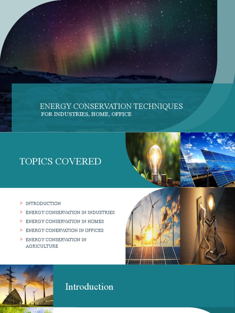 Energy Conservation Techniques Guide | PDF | Energy Conservation ...