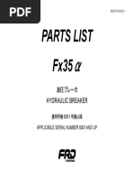 Parts List Fx35: 油圧ブレーカ Hydraulic Breaker