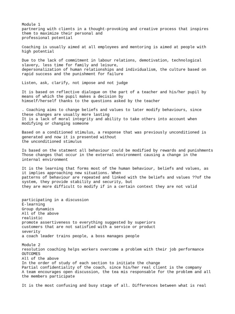 Executive Coaching PDF Leadership Behavior