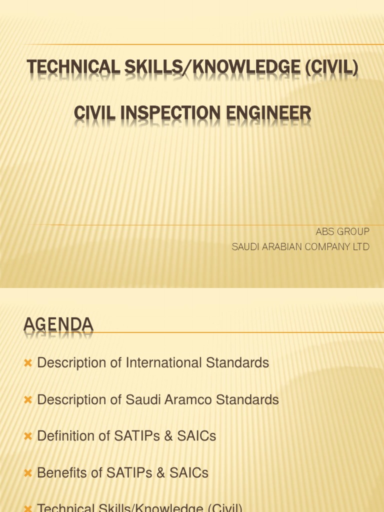 Civil Inspection Engineer Standards Guide | PDF | Concrete | Screw