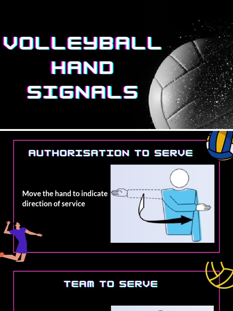 Volleyball Hand Signals PDF Anatomy Human Anatomy