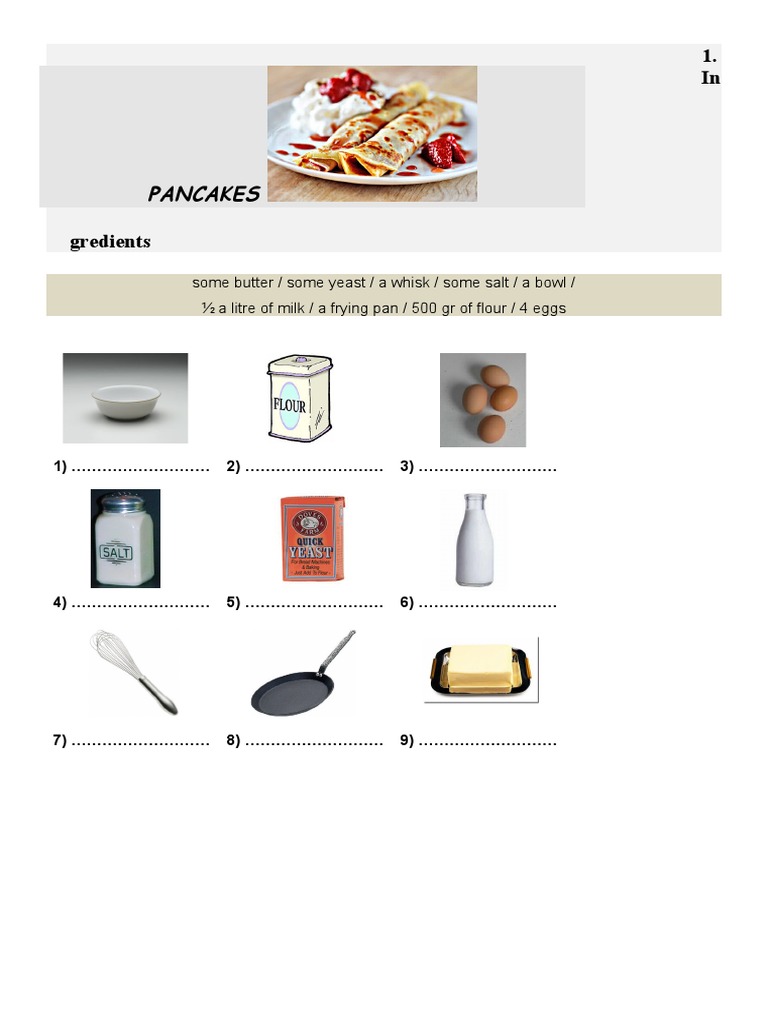 Pancakes Recipe PDF