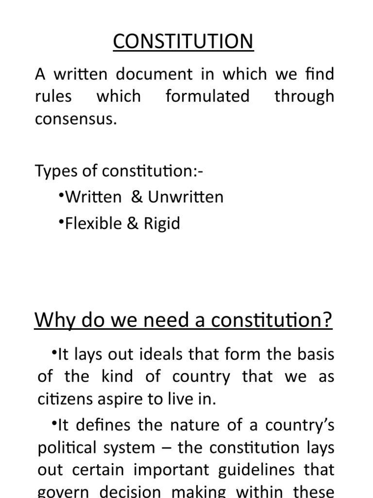 Constitution | PDF