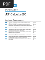 Ap Calculus BC Sample Syllabus 1