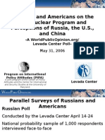 Russians and Americans On The Iran Nuclear Program and Perceptions of Russia, The U.S., and China