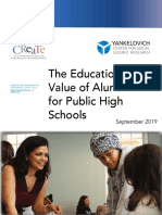 The Educational Value of Alumni For Public School