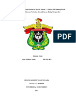 Analisis PERDA 3 Tahun 2010 - Ajim Zulfikar Natsir