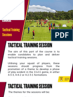 UEFA B Licence 2020 Tactical Training Session