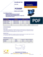 Perkins Data Sheet PCS450-500P