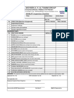 AlTamimi Heavy Equipment Checklist - Manlift