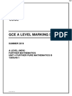 June 2019 MS - Unit 4 WJEC Further Maths A-Level