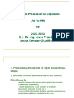 Ingineria Proceselor de Depoluare An Iv: Ipmi C11: 2022-2023 Ș.L. Dr. Ing. Ioana Tismănar