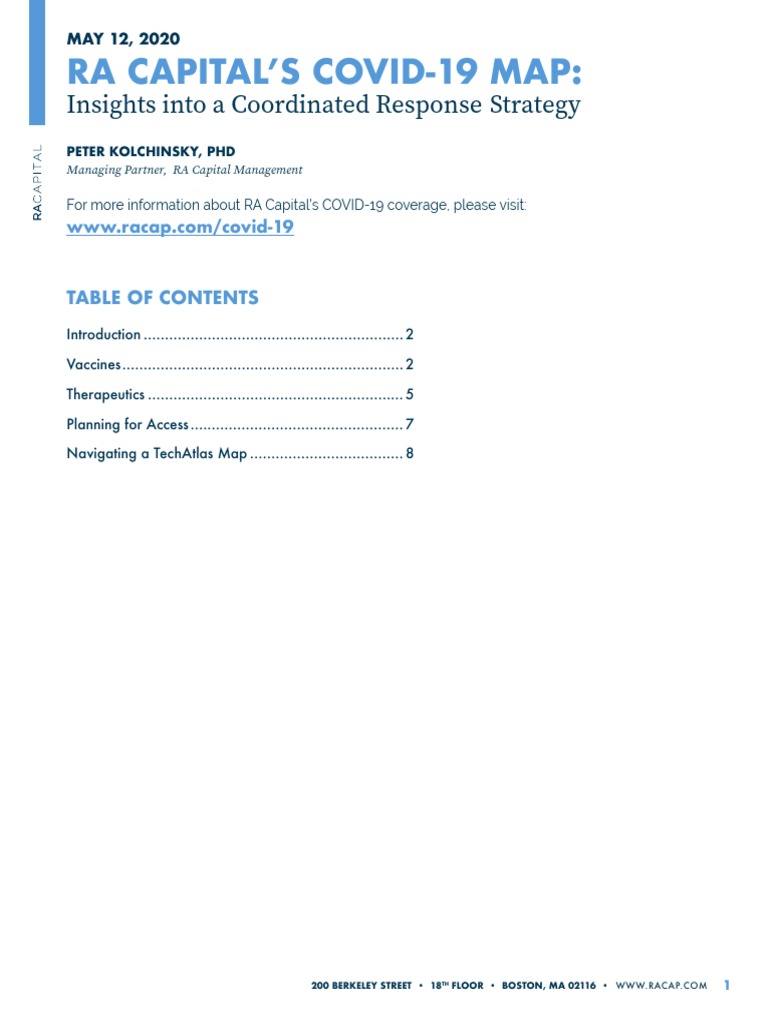 Racap Covid-19 Map Insights | PDF | Antiviral Drug | Microbiology