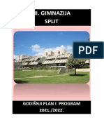 0 Godisnji Plan I Program 21. 22. III. Gimnazija Split