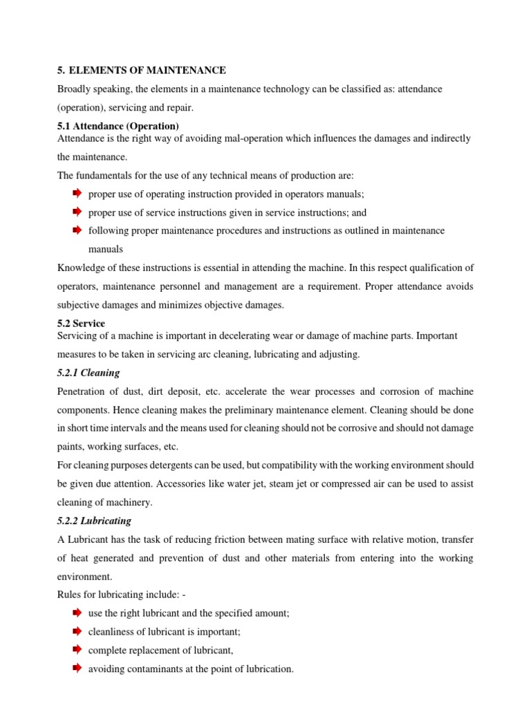Key Elements of Maintenance Technology | PDF | Lubricant | Wear