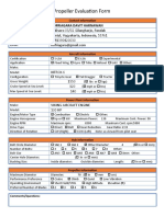 Propeller Evaluation Form