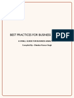 Best Practices For Business Analyst