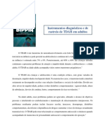 Instrumentos Diagnósticos e de Rastreio de TDAH em Adultos