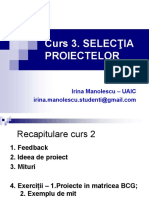 03 Selectia Proiectelor Postat