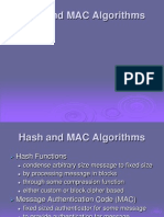 Secure Hash Algorithm Ch12