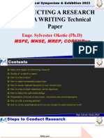 Conducting Research and Write Technical Paper