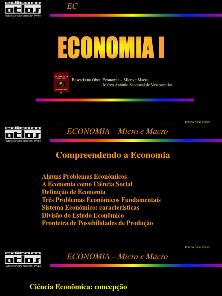 AULA 3 - CONCEITOS GERAIS DE ECONOMIA E SISTEMAS ECONÔMICOS | PDF ...