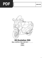 Piaggio x9 Evolution 500 Parts Catalog Ita Eng Fra Ger Esp