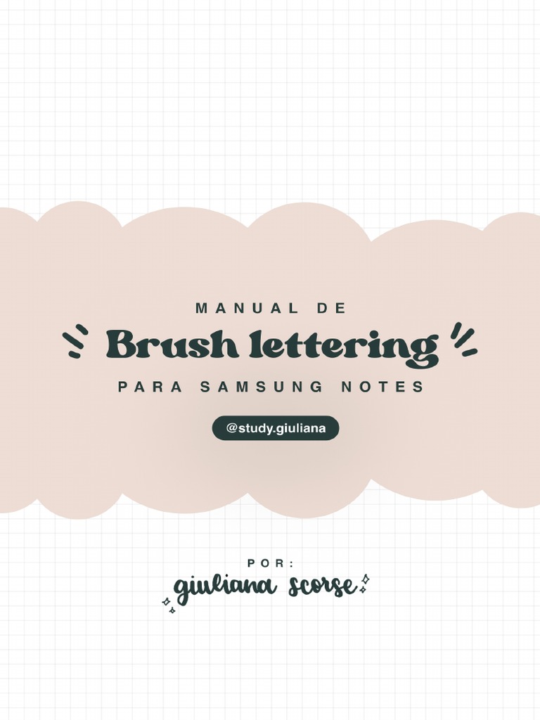 Manual Brush Lettering Samsung Notes - Giuliana Scorse | PDF