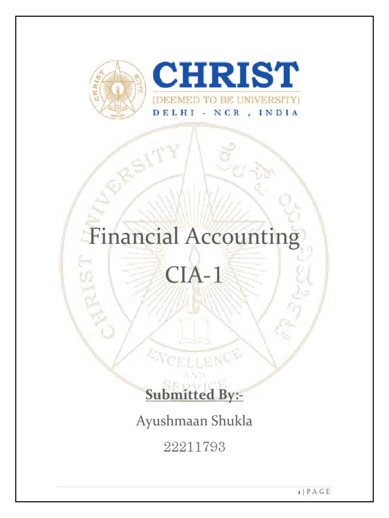 CIA in Accounting Explained | PDF | Balance Sheet | Income Statement