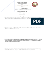 Worksheet 4-Combined Gas Law