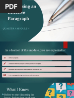 Composing an Effective Paragraph - English 8 - Lecture 4