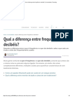 Qual a diferença entre frequência e decibéis